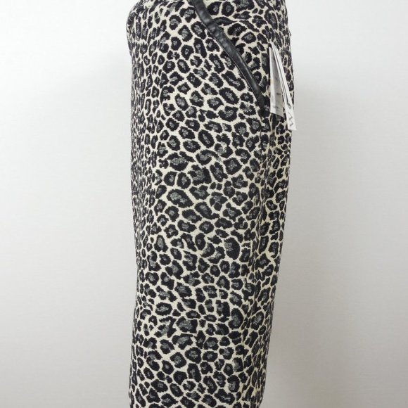 AMANDA CHELSEA Sz 14W Skirt NWT $120 Faux Leather - Picture 4 of 11